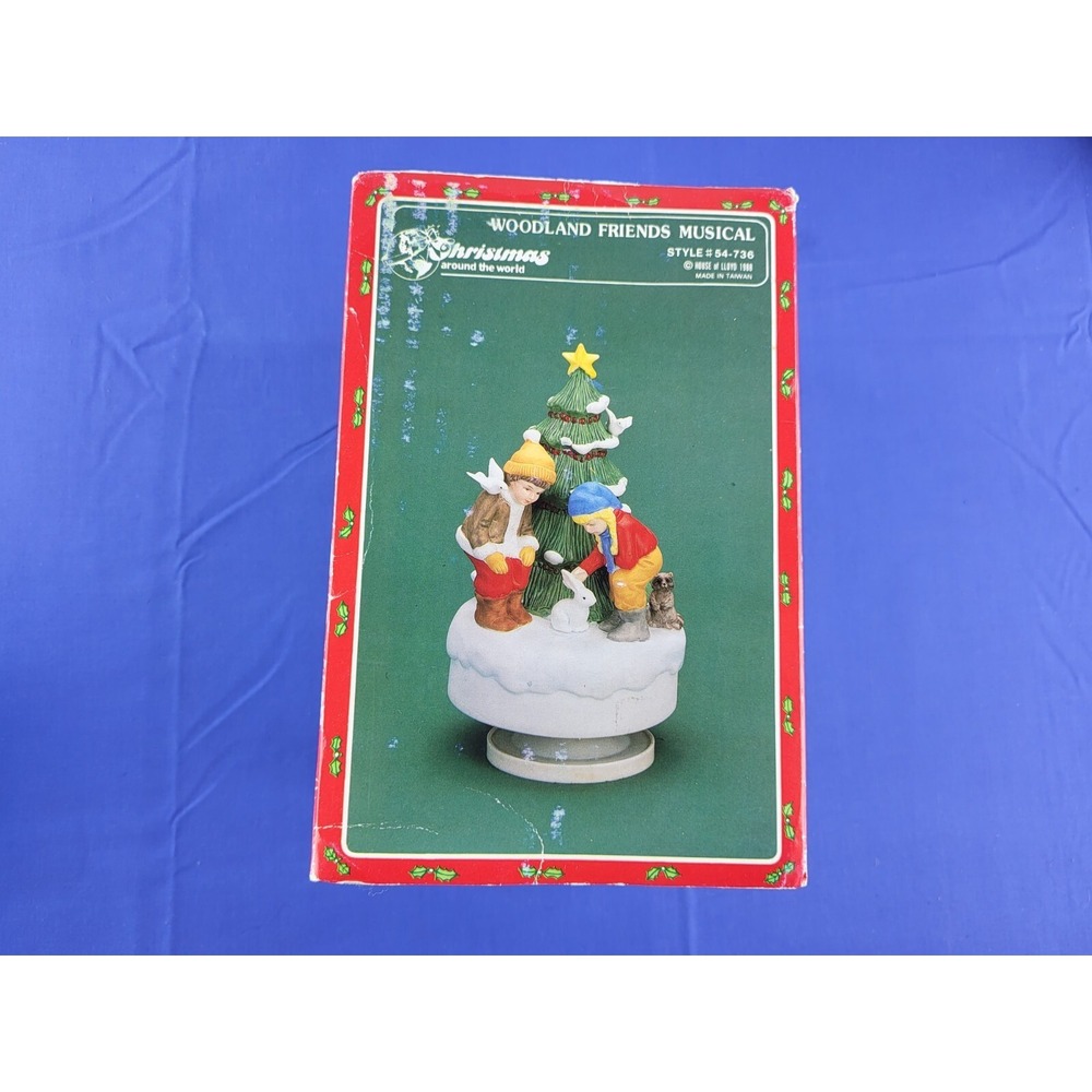 VTG 1988 Woodland Friends Musical Christmas‎ Around The World House of Lloyd